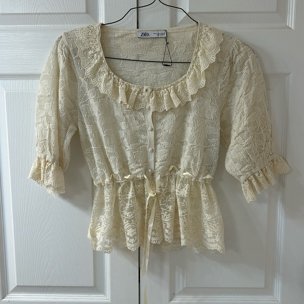 Zara crochet sweater